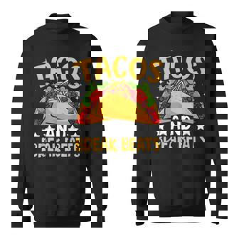 Taco Breakbeats Music Lover Tacos And Breakbeats Sweatshirt Unisex | Mazezy