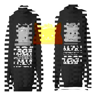 Tacocatpelled Backwards Is Tacocat ファニータコスキャットギフト スウェットシャツ - Kawaiitshirt