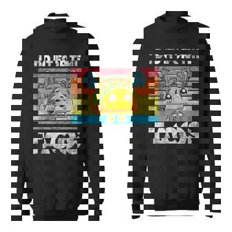 I Do It For The Tacos Mexican Workout Retro Taco Tuesday Sweatshirt | Mazezy