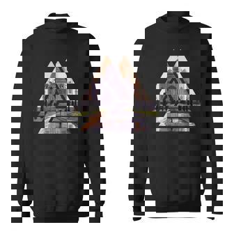 Taj Mahal Geometric Shapes India Sightseeing Sweatshirt Unisex | Mazezy