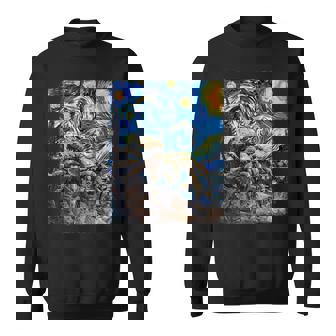 Tarantula Spider Starry Night Painting Sweatshirt | Mazezy