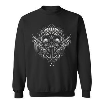 Tatuaje De Calavera Estilo Gótico Esqueleto Tatuador Grunge Camisa de entrenamiento - Regaloses