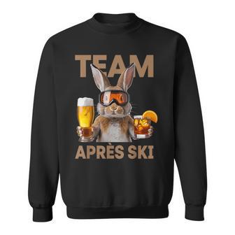 Team Aprèski Lustiger Hasekifahren Bier Cocktail Party Sweatshirt - Geschenkecke
