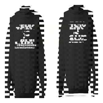 Techno Appelle Musique Techno Berlin Musique Techno Sweater e - Cadeauxyz