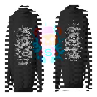 Teddy Bear Hip Hop Vibe Cool Style Sweatshirt | Seseable UK