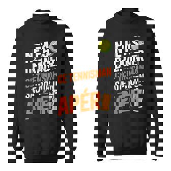 Tennis Apéro Homme Humour Idée Cadeau Tennisman Drôles Bière Sweater e - Cadeauxyz