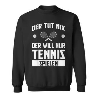 Tennis Geschenk Für Tennisspieler Herrenchwarz Tennis-Sportwear Klassisch Sweatshirt - Geschenkecke