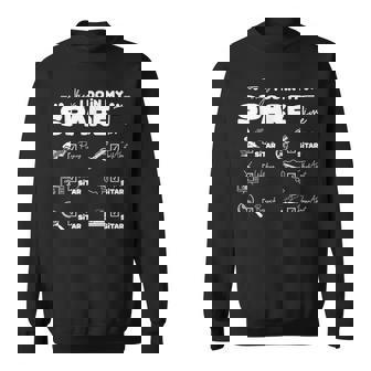 Things I Do In My Spare Time Playing Sitar Sweatshirt Unisex | Mazezy