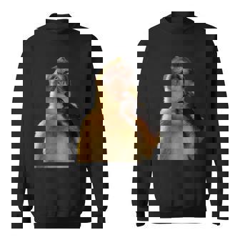 Thinking Monkey Meme Cute Gen Alpha Sweatshirt - Thegiftio