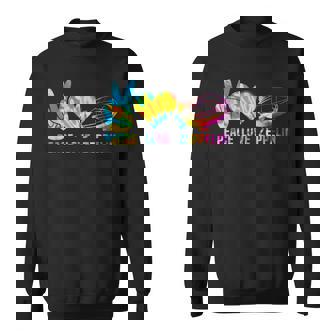 Tie Dye Dirigible Airship Blimp Zepelin Peace Love Zeppelin Sweatshirt | Mazezy