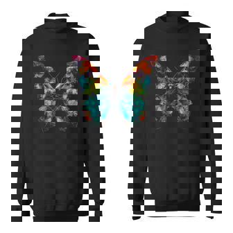 Tier Buntechmetterling Sweatshirt - Seseable
