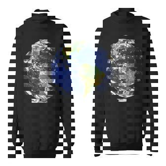 Tierra Planeta Tierra Plana Norte América Delur Globo Manga Larga Camisa de entrenamiento - Regaloses