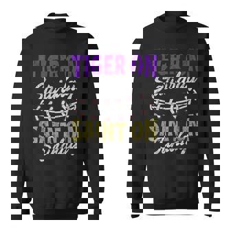 Tiger On Saturday Saint On Sunday Vintage Sweatshirt - Monsterry