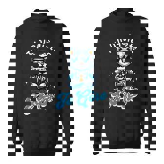 T'inquiète Je Gère Chat Cool Cadeau Humour Manche Longue Sweater e - Cadeauxyz