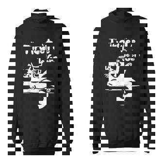 T'inquiète Je Gere Chat Humoristique Café Humour Sweater e - Cadeauxyz