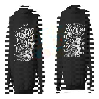 Today Is A Great Day To Crochet Cat Crochet Lover Sweatshirt | Seseable CA