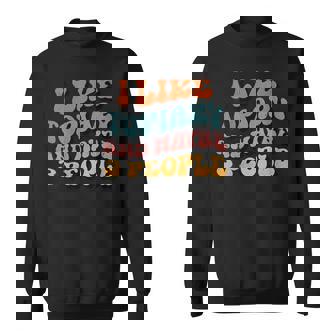 I Like Topiary And Maybe 3 People Groovy Topiary Sweatshirt Unisex | Mazezy