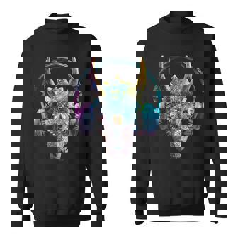 Triceratops Dinosaur Graphic Headphone Triceratops Sweatshirt | Mazezy