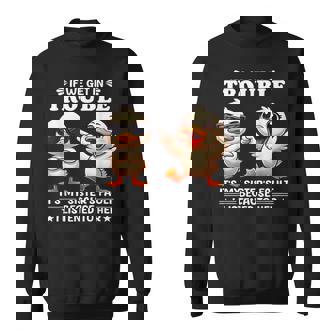 If We Get In Trouble It's My Sister's Fault Because I Listen Sweatshirt | Seseable FR