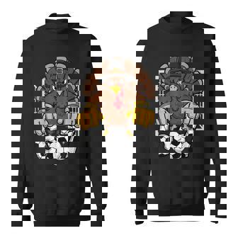 Turkey Goalie Soccer 67 Six Seven Boys Thanksgiving Sweatshirt - Thegiftio