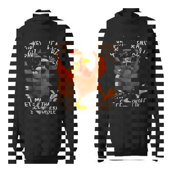 Turkey Gravy Beans And Rolls Thanksgiving Toddler Boys Sweatshirt | Mazezy