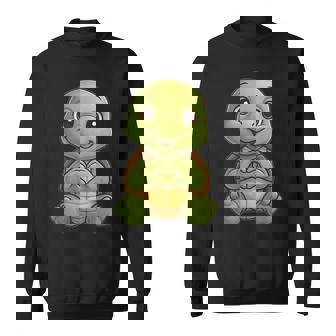 Turtle With Heart Sweet Turtle With Heart Symbol Sweatshirt | Seseable CA