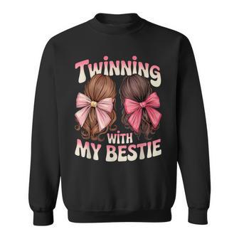 Twinning With My Bestie Twins Friends Twin Matching Sweatshirt | Seseable UK