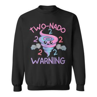 Two Nado Warning 2Nd Birthday Tornado Party Sweatshirt - Thegiftio UK