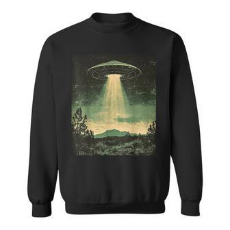 Ufo Alien Spaceship Flying Saucer Space Ufology Astrobiology Sweatshirt - Monsterry