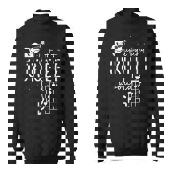 Uke Music-Life Without Ukulele Would B Flat Music Instrument Sweatshirt | Mazezy