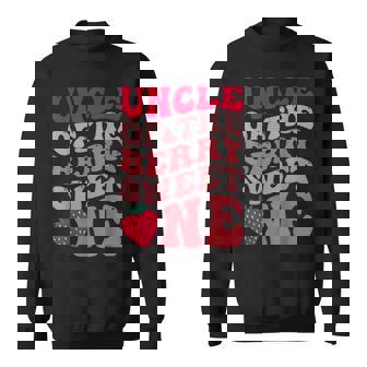 Uncle Of The Berry Sweet One Strawberry First Birthday Sweatshirt | Mazezy