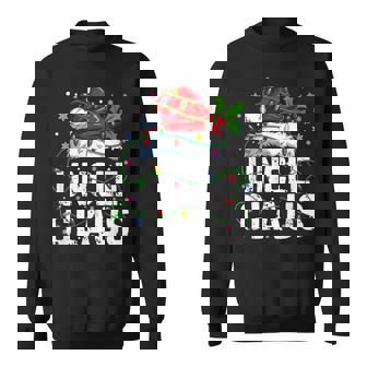 Uncle Claus Xmas Christmas Lights Pajama Family Matching Sweatshirt | Seseable CA