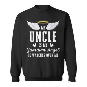 My Uncle Is My Guardian Angel In Loving Memorial Memory Sweatshirt - Thegiftio UK
