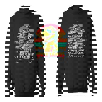 Uncle Saurus Rex Dinosaur Sunset Retro Style Family Matching Sweatshirt - Thegiftio