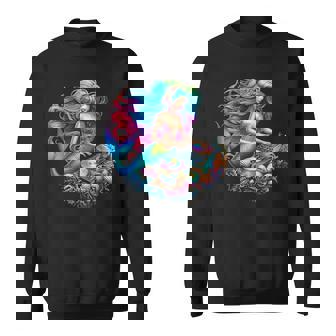 Underwater Mermaid Dj Edm Music Lover Sweatshirt - Thegiftio