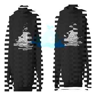 Une Jolie Baleine Nage Dans La Mer Sweater e - Cadeauxyz