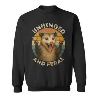 Unhinged And Feral Possum Trashy Vintage Sweatshirt - Thegiftio UK