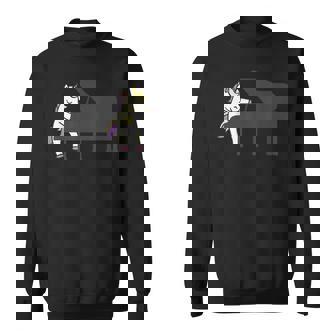 Unicornio Tocando Piano Divertido Músico Mágico Pianista Musical Camisa de entrenamiento - Regaloses