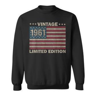Us Flag 65 Birthday American Usa 65Yr 1961 65Th Birthday Sweatshirt - Thegiftio UK