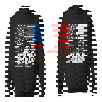 Usa American Flag Motocross Rider Dirt Bike Supercross Sweatshirt | Seseable FR