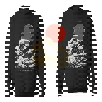 Vague Japonaise Japon Esthétique Sweater e - Cadeauxyz