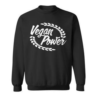 Vegan Poweregetariereganer Tierliebhaber Umweltfreund Sweatshirt - Geschenkecke