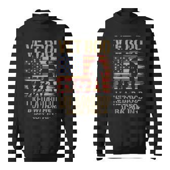 Vet Bod Like Dad Bod But With More Back Pain Us Flag Veteran Sweatshirt - Monsterry