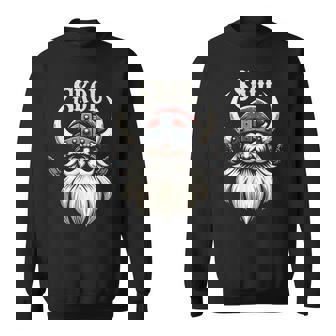 Vikings Santa Hat Christmas Pajama Cool Nordic Scandinavian Sweatshirt | Seseable CA