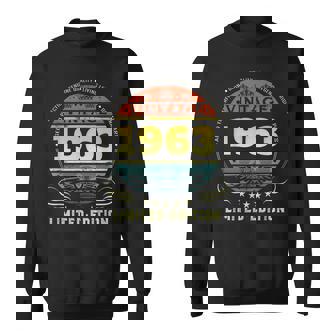 Vintage 1963 Edición Limitada 1963 De Cumpleaños Para Hombre Camisa de entrenamiento - Regaloses