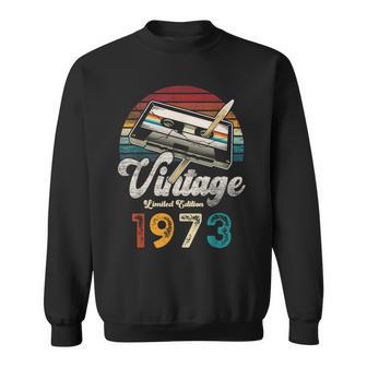 Vintage 1973 Cumpleaños 52 Años Cassette Lápiz Camisa de entrenamiento - Regaloses
