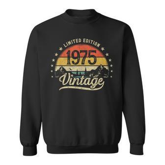 Vintage 1975 Nacido Limited Edition Regalo Cumpleaños Hombre Camisa de entrenamiento - Regaloses