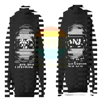 Vintage 1993 Edición Limitada 1993 De Cumpleaños Para Hombre Manga Larga Camisa de entrenamiento - Regaloses