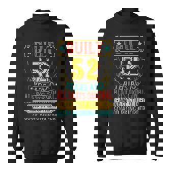 Vintage 52Nd Birthday 52 Year Old 52Nd Birthday Sweatshirt - Thegiftio