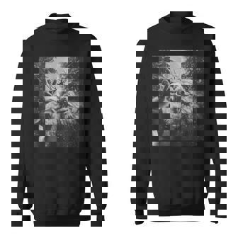 Vintage Bigfoot Santa Claus Selfie Christmas Sweatshirt | Mazezy